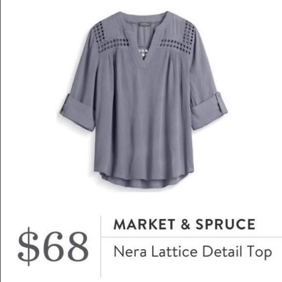Market & Spruce Tops - Market & Spruce Stitch Fix Nera Lattice Blouse